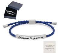 Joyfullygo Motivational Bracelet, When Words Fail, This Bracelet Speaks - A Gift of Encouragement, Dont Let The Hard Days Win Bracelets (BLUE2)