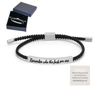 Joyfullygo Motivational Bracelet, When Words Fail, This Bracelet Speaks - A Gift of Encouragement, Dont Let The Hard Days Win Bracelets (BLACK2)