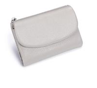 Joyfullygo Wallet, Joyfullygo Unisex Pebble Leather Wallet, Coin Card Purse with Credit Card Holder, Coin Holder & Cash Slots (Gray A)