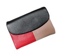 Joyfullygo Wallet, Joyfullygo Unisex Pebble Leather Wallet, Coin Card Purse with Credit Card Holder, Coin Holder & Cash Slots (Contrast C)