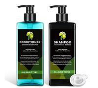 Joyfulmap 2 Pack 17oz Extra Large Flask Kit Hidden Alcohol Containers - Plastic Fake Shampoo Bottles for Men - Cruise Ship Flask Set with Funnels and Waterproof Stickers