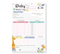 Joyfulmap - Baby Care Planner - 50 Sheets for Newborn Babies or Toddlers, Daily Log Book for Feeding/Sleep/Diaper Schedule, Essential Nursery Supplies