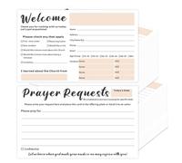 Joyfulmap Church Visitor Welcome Cards, 3 x 5 Inches, Prayer Request Cards, 200 Pack
