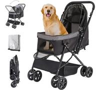 Joyfultails Dog Buggy Foldable Dog Box Transport Bag Foldable up to 20 kg Dog Pet Buggy Pet Stroller Roadster for Small Dogs Cats