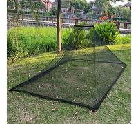 JOYGO FISHAN Outdoor Camping Mosquito Net Ultra-Light for Tavel Hiking Large Curtains Camping Bedding Patio Mosquito Net with Carry Bag (Double Black Color)