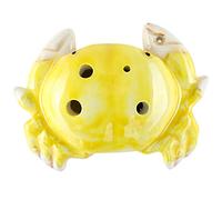 JOYGOOD Ocarina, 6-Hole SC Tile, Cartoon Traditional Flute, Crab-Shaped Wind Instrument, Gifts for Friends Or Sons and Daughters (Color : Yellow, Size : 6 Hole-SC)