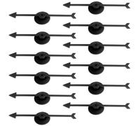 Joygoodta 12Pcs Game Spinner Arrow, 10cm Arrow Spinner with Base, Plastic Game Spinners for Classroom DIY Board Games, Black