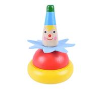 Joygoodta 2 Pcs Wooden Clown Spinning Top Toy For Kids Colored Spinning Tops Perfect for Kids