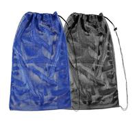 Joygoodta 2PCS Mesh Swim Bag 27x19 inch Large Drawstring Mesh Bag Backpack for Snorkeling Gear, Fins, Swimming Gear, Beach and Sports, Net