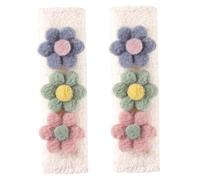 Joygoodta 2Pcs Seatbelt Covers, Flower Soft Cute Seatbelt Covers Multi-Use Widely Fit Comfort Car Seat Strap Pads for Women Kids Cute