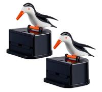 Joygoodta 2Pcs Toothpick Dispenser Fun Little Bird Toothpick Holder Dispenser Push-Type Tooth Pick Holder for Home Restaurant Dining Room