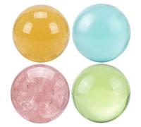 Joygoodta 4Pcs Coconut Oil Stress Balls, 6cm Moldable Sensory Fidget Toys, Fun Kill Time Squeeze Toy for Kids, Adults & Relieve Stress, 4 Colors