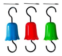 Joygoodta Ant Guard Moats for Hummingbird Feeder, 3Pcs Anti-Ant Hook with Brushes, Flower Insect Moat Trap for Wild Bird Feeder