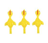 Joygoodta Chicken Catapult Toy Stretchy Flying Chickens Kids Flick a Chicken for Children 3pcs finger slingshot