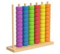 Joygoodta Color Stack Challenge Game, Wooden Color Sorting Toys for Toddlers, Competitive Tabletop Brain Teaser for Family Game Night & Fine Motor Skills Development