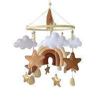 Joygoodta Crib Mobile, Baby Crib Mobile, 9.1x17.7 Inch Rainbow Baby for, Hanging Nursery Mobiles, Boho Nursery Decor