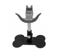 Joygoodta Dog Grooming Stand, Adjustable Pet Support for Small Dogs, Soft Silicone Padding Portable Breeding Stand, Grey