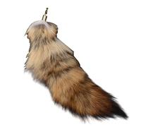 Joygoodta Fox Tail 16inch Decorative Furry Tail Keychain with Clasp for Key Handbag Bag Cosplay, Fox Keychain
