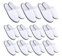 Joygoodta Guest Slippers, 10 Pairs Hotel Slippers, Non-Slip Soft Coral Fleece Guest for Women Men, Washable Reusable Hotel for Travel Spa Home