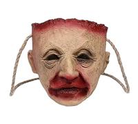 Joygoodta Halloween Bucket Scary Halloween Decorations Bloody Latex Life-Size Realistic Severed Head Prop Horror Bucket Handbag for Candy, Cookies, Small Treats