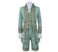 Joygoodta Halloween Costumes for Men Mens Victorian Costume, 1791's Prince Costume Men Regency Tailcoat Vest Cosplay Suit L
