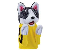 Joygoodta Hand Puppet, Hand Puppet Kung Fu Boxing Soft Soundable Interactive Husky Toddler Washable Plush Battle Boxing Husky Toys
