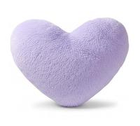 Joygoodta Heart Pillow 18x14 Plush Heart Shaped Pillow Cute Cuddly Fluffy Cushions Decorative Valentines Cushion for Living Bedroom, Purple