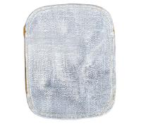 Joygoodta Heat Shield, Welding Heat Shield High Temperature Welding Gloves, Split Cowhide Leather Aluminized Back Cutting Gloves Guard Pad for Welder Industrial Boiler Smelting Camping