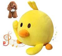 Joygoodta Interactive Dog Toys, Cute Plush Singing Bouncing Moving Dog Toy, USB Rechargeable Detachable Washable Pet Toys Supplies, Duck