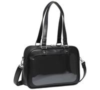 Joygoodta Ita Bag Kawaii Leather Japanese School Bag with Insert & Removeable Crossbody Strap DIY Pin Display Itabag with Tote Handle for Anime Lover Girls