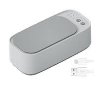 Joygoodta Jewellery Cleaner 45kHz 15W 700ML Cleaner Low Noise Glasses Machine for Cleaning Ring, Necklace, Silver, Puff, Watches White Glasses Machine