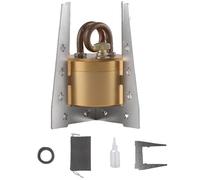 Joygoodta Mini Camping Alcohol Stove, Portable Spirit Burner, Vaporizing Burner Kit with Pot Stand, Mat & Storage Bag for Outdoor Hiking Cooking Backpacking, Gold