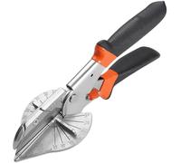 Joygoodta Mitre Shears Adjustable Angle Mount Cutter with Safety Lock & Non-Slip Handle 45 to 135 Angle Cutter for Wood, Plastic Moulding Angular Trim Tool