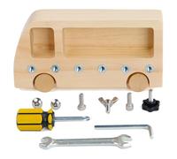 Joygoodta Montessori Screwdriver Board Set, Basic Skills Cardboard Tools for Kids Wooden Educational Toys for Toddlers Sensory Toy Daily Life Teaching Aids