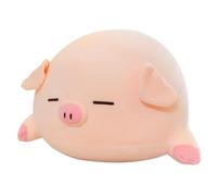 Joygoodta Pig Plush 15.7 Inch Weighted Pig Stuffed Animal, Cute Cuddle Pillow Plush Toy with Sleeping Eyes, Soft Pillow Christmas for Kids