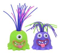 Joygoodta Screaming Monster Toys, 2PCS Hair Pulling Stress Relief Toys with 6 Sounds, Cute Cartoon Scream for Adults & Kids