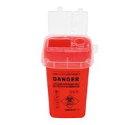Joygoodta Sharps Bin Plastic Shaver Disposal Case Tattoo Piercing Needles Waste Box Container Yellow