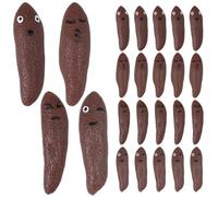 Joygoodta Slingshot, 24Pcs Finger Slingshot Toys, Flying Poo with Funny Expressions Stretchy Rubber Spoof Poo Toy for Kids Adults Flying Game and Party Favor