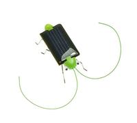 Joygoodta Solar Energy Powered Grasshopper, Solar Power Black Cricket Bug Toy for Children, Novel Motion Toy