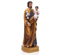 Joygoodta St Joseph Statue, 8 Inch Religious Gifts with Child, Long Lasting for Indoor, Home Decor