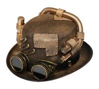 Joygoodta Steampunk Top Hat with Goggles, Gothic Costume Hats