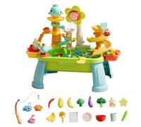 Joygoodta Toddler Water Table, 4-in-1 Electric Water Play Table, Green | Multi-functional Play, Electric Recirculating Water, Interactive Fun, For Kids 3-6, Backyard & Indoor Use