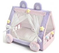 Joygoodta Toy Babys Doll Crib & Bed, Handmade Adorable Doll Tent with Dreamy Design for Dolls Display, Cozy Miniature Crib Toy for Dollhouse Accessories
