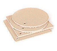 Joyhalo Trivets for Hot Dishes - Hot Pads for Kitchen, Silicone Pot Holders for Hot Pots and Pans, Silicone Mats for Kitchen Countertops, Table, Flexible Easy to Wash and Dry, Khaki