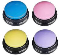 JOYHAPPST Dog Buttons For Commuication, 4 Pcs Recordable Buttons, Talking Buttons Let You Know What Your Pets Want To Do