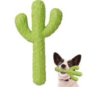 JOYHAPPST Dog Chew Toys, Durable Rubber Dog Toys for Aggressive Chews, Cactus Sturdy Toys for Training and Cleaning Teeth