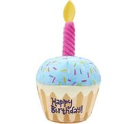 JOYHAPPST Dog Squeaky Cake Toy, Pet Plush Chew Cake Toy, Cute Dog Cat Plush Dessert Birthday Gift - Cupcake