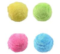 JOYHAPPST Dww Bouncing and Vocalizing Dog Ball, 1 Set of 4 Colors and Breeds - Vinyl - Flexible and Durable