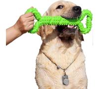 JOYHAPPST Dww-Dog Chew Toys Durable Rubber 13 inch Bone Shaped Dog Toy for Puppies with Convex Design Solid Interactive Dog Toy for Aggressive Chewers Small and