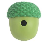 JOYHAPPST Green with Dark Green Pet Food Dispensing Toy Bite Resistant Interactive Slow Feeding Silicone Pet Treat Puzzle Ball for Dog Peacock